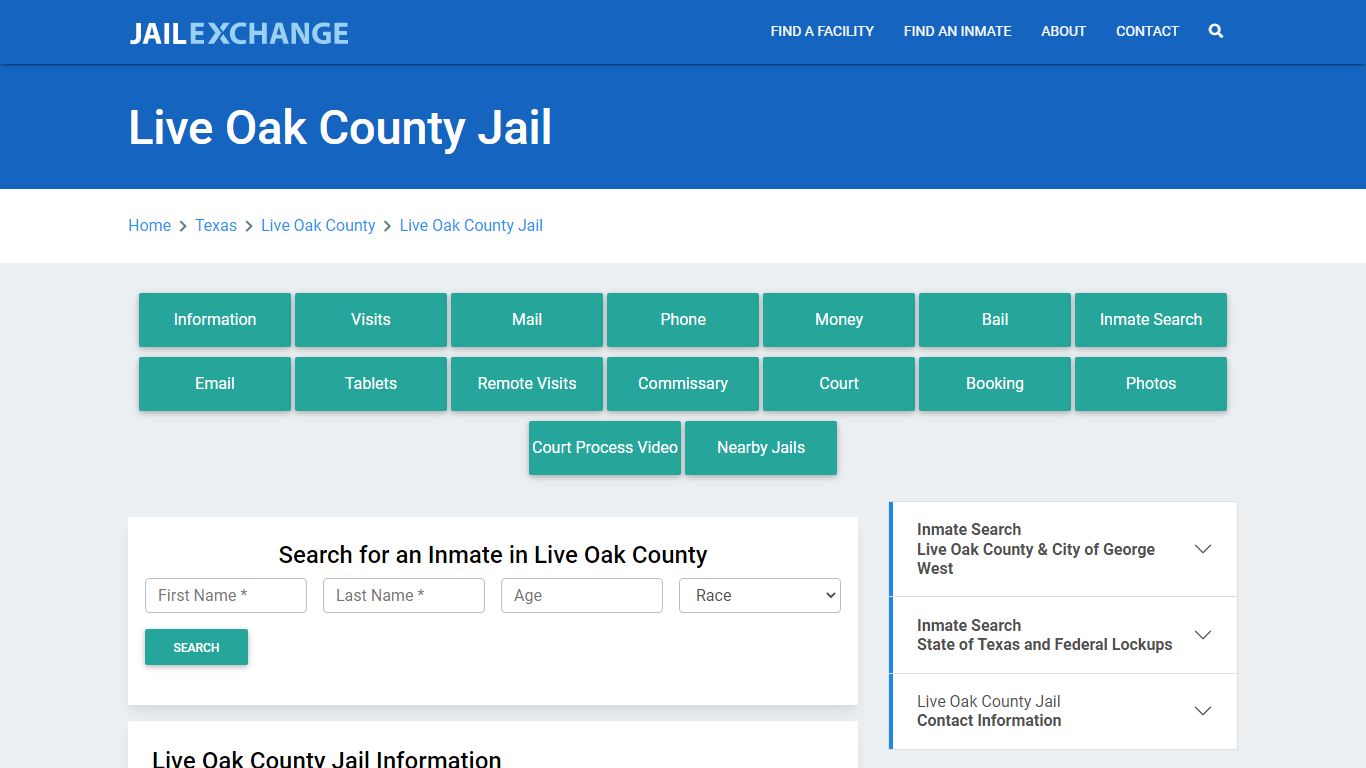 Live Oak County Jail Roster Lookup, TX, Inmate Search