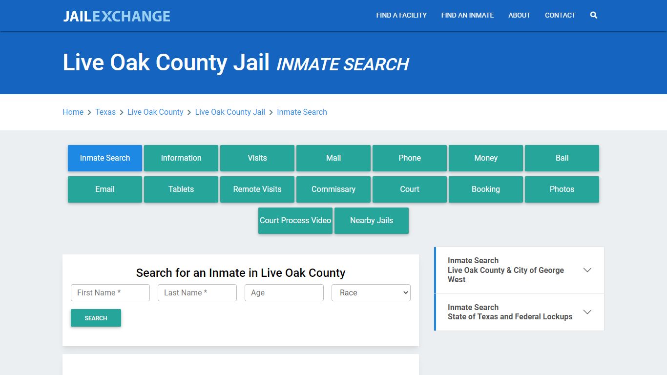 Live Oak County Jail, TX Inmate Search: Roster & Mugshots